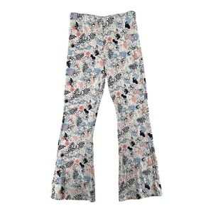 Disney Stitch Floral Flare Leg Leggings Stretch Pants‎ Womens Size XXLarge 31.5"